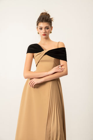 Janine Two-tone Midi Dress