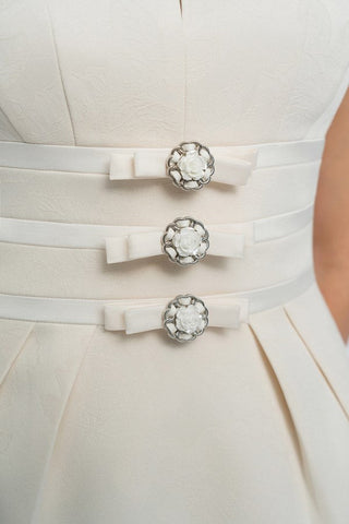 v-cut neckline maxi dress in beige