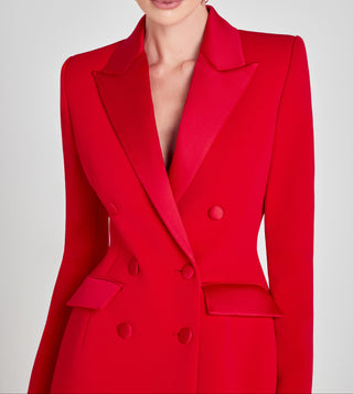 Monica Blazer dress in red