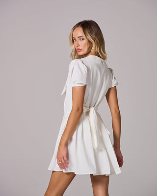 EGLANTINE Pleated Mini Dress