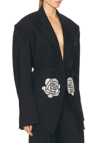 Griselda Rose Rhinestone Blazer