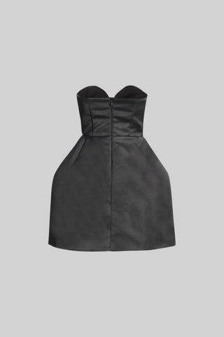 Sleeveless Hourglass Doll Dress - Black