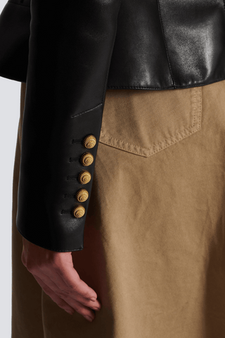 Kester Leather Buttoned Jacket