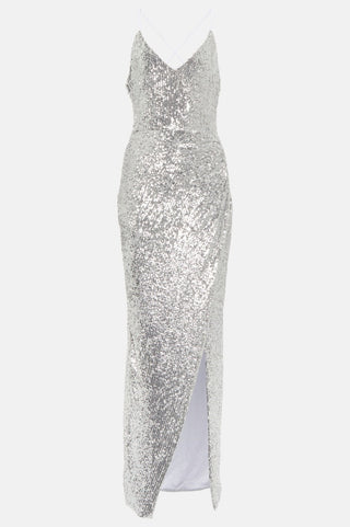 Laiki Sequin Slit Maxi Dress