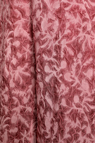 Organza Ruched Strapless Wide-Leg Jumpsuit