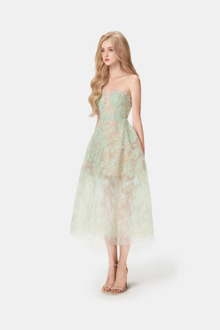 Mint Beaded Lace Dress