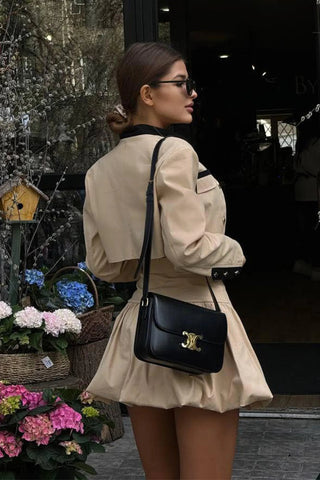 Madeline Cropped Jacket & Bubble Skirt Set