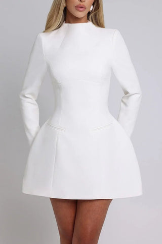 MOLLY OPEN BACK LONG SLEEVE MINI DRESS