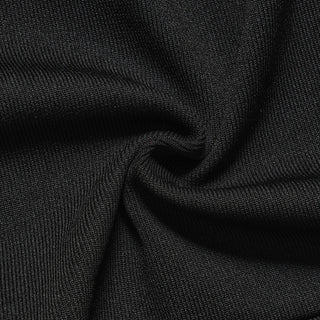 roberta Pearl Flower Rhinestone maxi dress in black