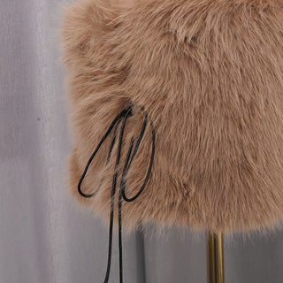 suzanne Leopard Fur Sequin Skirt Set