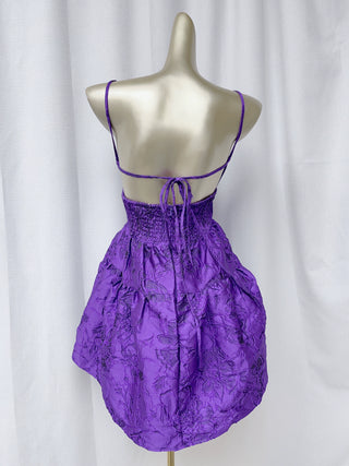 Jacquard dopamine slip mini dress