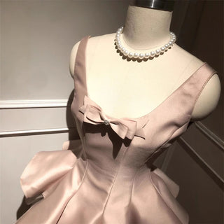 fluffy Mini Dress In Pink