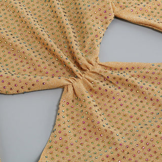 CRYSTAL SPLIT MAXI DRESS