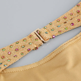 CRYSTAL SPLIT MAXI DRESS