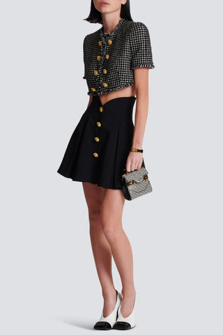 Rayne Gold Buttoned Mini Skirt