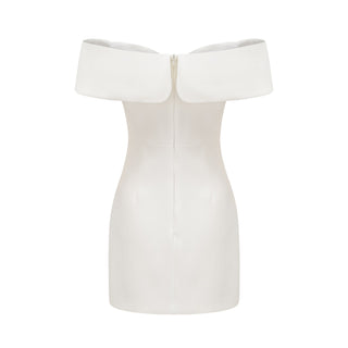 Victoire bow-detail off-shoulder dress