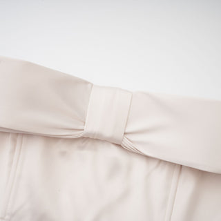 Lana bow-detail off-shoulder dress