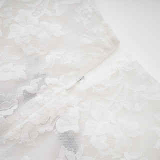 Lanetta guipure lace tulle-skirt dress