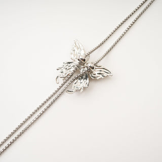 Priscille adjustable butterfly-charm necklace