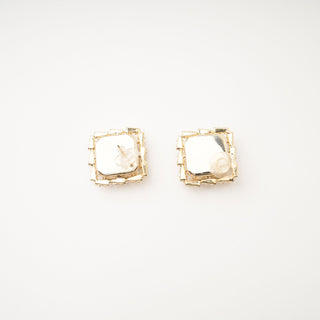 Solada embellished square earrings