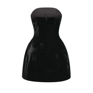 Céline crystal-embellished velvet dress