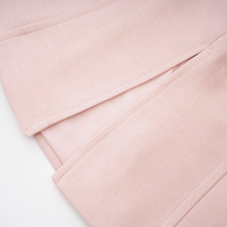 Élodie pink bowknot top & skirt matching set