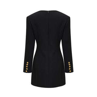 Céline black long-sleeved dress