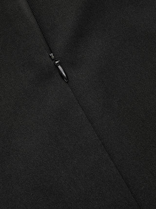 Two Tone Bow Tie Ruffle Midi Dress