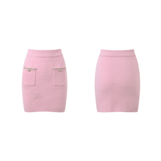 Adèle pink jacket & skirt matching set