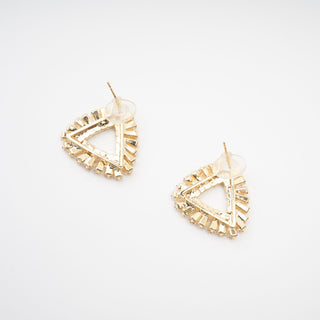 Aurore triangle crystal-embellished earrings