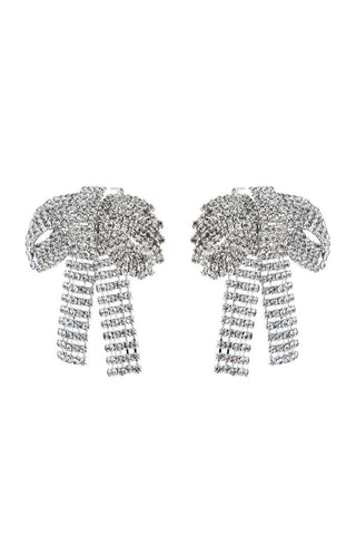 Crystal-embellished Bow Earrings