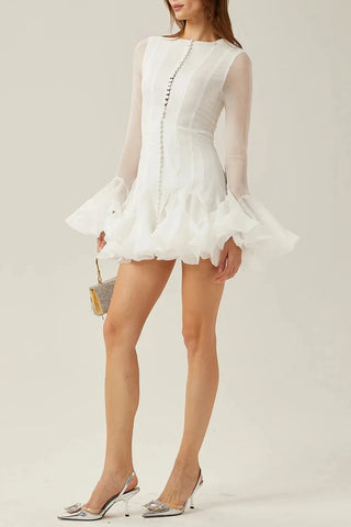 JOCELYN RUFFLED MINI DRESS