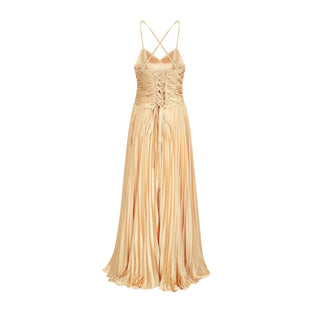 Eline pleated maxi dress