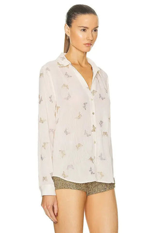 laurent blouse in white