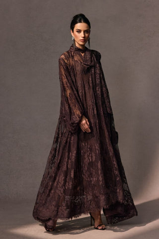 Catharine Floral Lace Sheer Maxi Dress