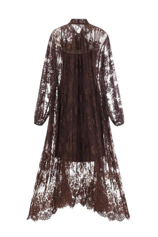 Catharine Floral Lace Sheer Maxi Dress