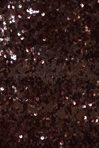 Strapless sequin Mini Dress in Burgundy