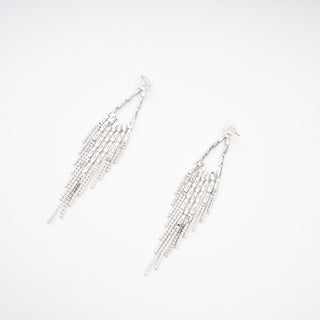 Isabelle crystal-embellished drop earrings