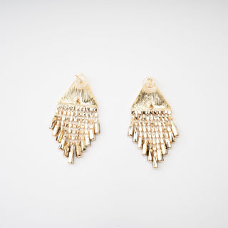 Lisette triangle-shape fringed earrings