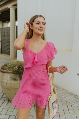 In the Moment Dress in Pink