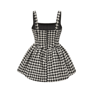 More & More-houndstooth mini dress