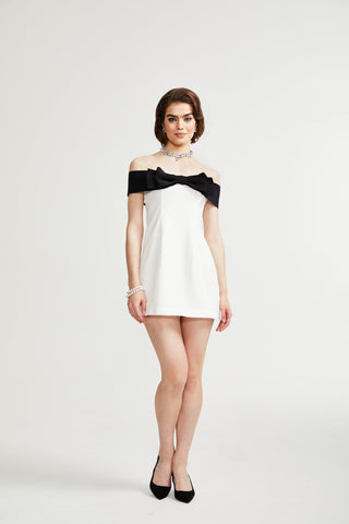 Rosier bowknot detail mini dress