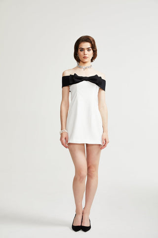 Rosier bowknot detail mini dress