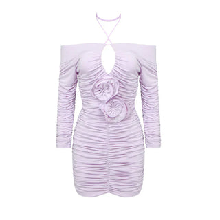 VIOLETTE Ruched Bodycon Mini Dress