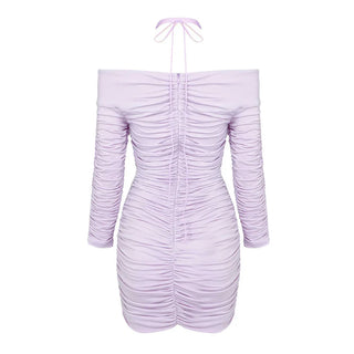 VIOLETTE Ruched Bodycon Mini Dress