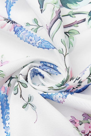 Tasmin Midi Dress - White Floral