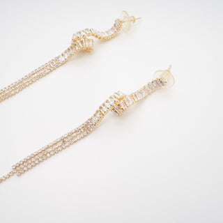 Thérèse chain tassel earrings