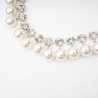 Valérie pearl-embellished layered necklace