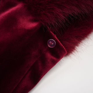 Wivika velvet fur dress