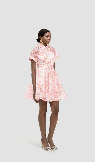 VIANNE FLORAL EMBELLISHED MINI DRESS